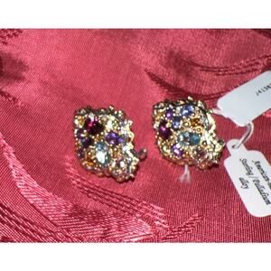 Gems en Vogue Sterling And Palladium Alloy Earrings NEW